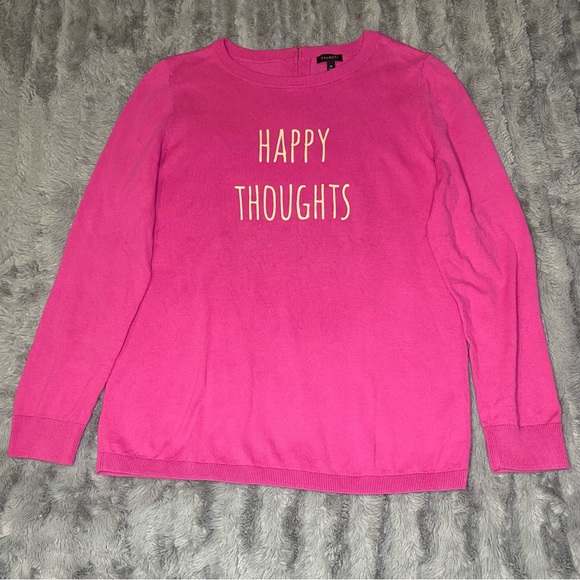 Talbots Tops - Talbots happy thoughts sweater size m